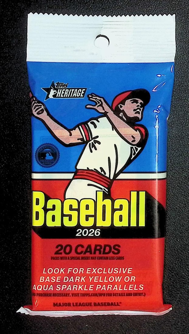 2026 Topps Heritage Series 1 Baseball HANGER VALUE FAT PACK (1 of 1)