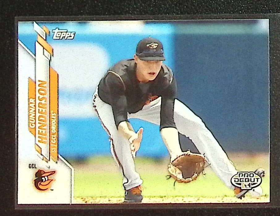 Gunnar Henderson Pro Debut 2020 Topps #PD-171 Baltimore Orioles: Topps Baseball MLB Trading & Sports Cards, Sports Cards for Sale Near Me, World Series & Hall of Fame Players Memorabilia, Refractors, X-Fractors, Numbered, SP, SSP, Valuable Auction Memorabilia Lots 