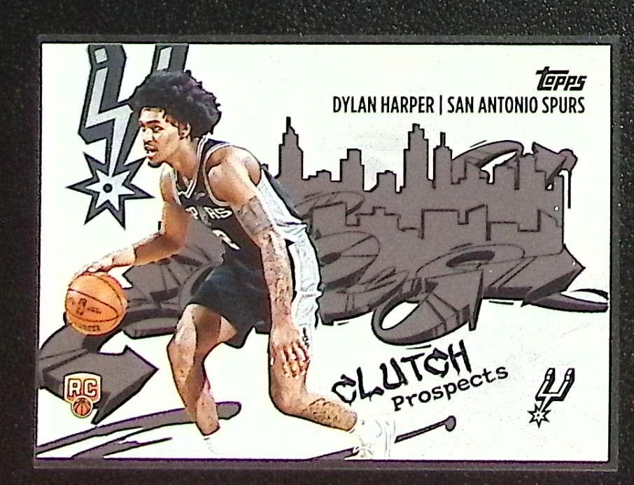 Dylan Harper Rookie Card Clutch City Prospects 2025-26 Topps #CC-2 San Antonio Spurs: Topps Basketball NBA Trading & Sports Cards, Sports Cards for Sale Near Me, Chrome, Refractor, SP, SSP, Valuable Auction Memorabilia Lots Sold On Line, NBA Championship & Hall of Fame Player Cards