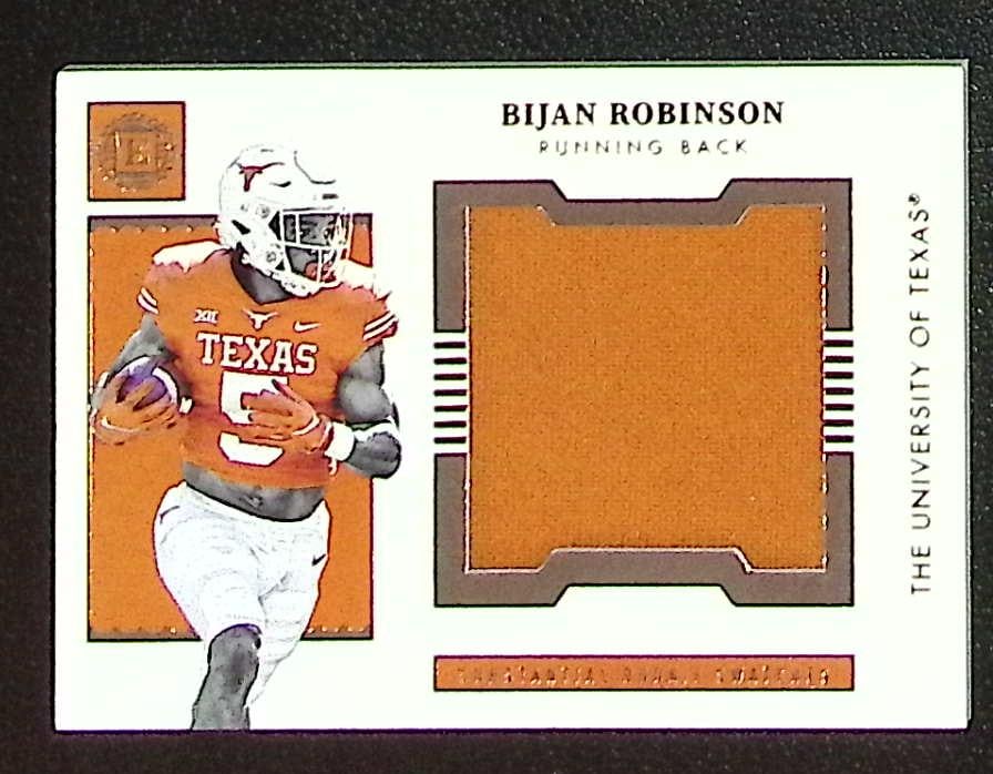 Bijan Robinson Rookie Card Patch 2023 Panini Chronicles Encased Draft Picks #ERS-BR: Panini Select, Prizm, Mosaic, Contenders, Zenith, Phoenix, Illusions, Absolute, Rookie NFL Sports Trading Cards, SP, SSP, Cards, Football Cards for Sale Near Me, Superbowl & Hall of Fame Player Cards,