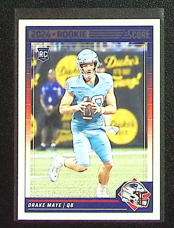Drake Maye Rookie Card 2024 Panini Score #303 New England Patriots (1 of 2)