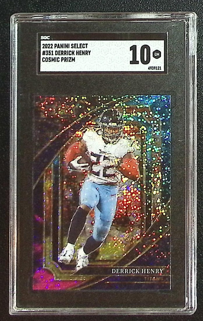 Derrick Henry Cosmic Prizm 2022 Select #351 SGC 10 Titans, Ravens (1 of 2)