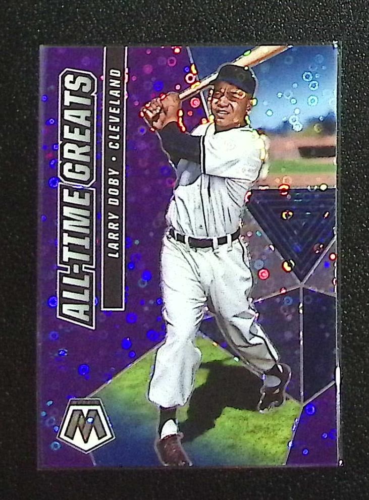 Larry Doby Purple Quick Pitch Prizm /50 2021 Mosaic #ATG10 (1 of 2)
