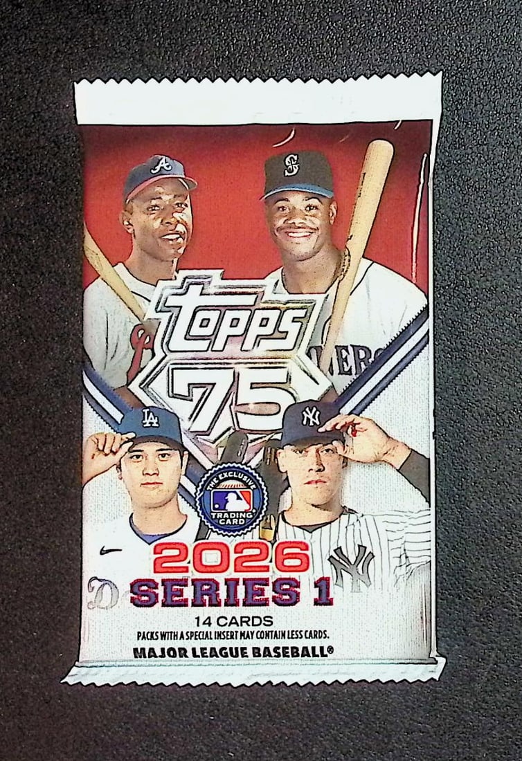 2026 Topps Series 1 Baseball 75th Anniversary MEGA BOX PACK (1 of 1)