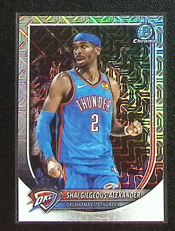 Shai Gilgeous-Alexander Mojo Refractor 2025-26 Bowman Chrome #BCV-106 OKC Thunder (1 of 2)