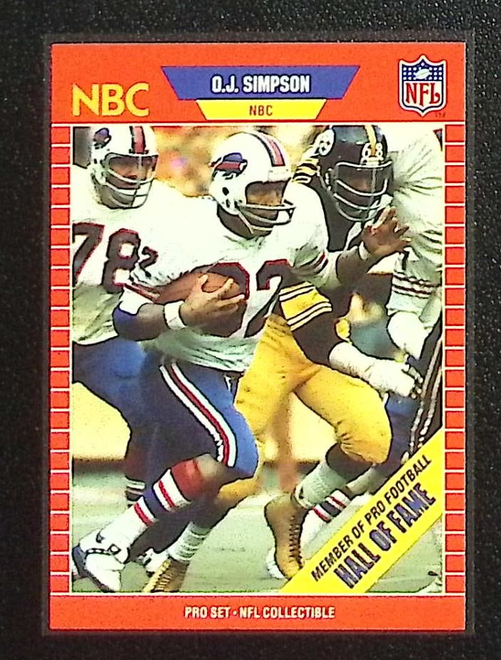 Oj Simpson 1989 Pro Set #29 Buffalo Bills (1 of 2)