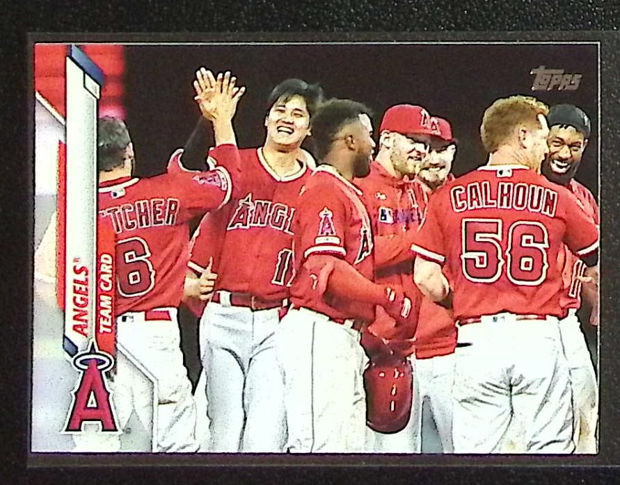 Angels Team Card Shohei Ohtani 2020 Topps #19 Los Angeles Angels (1 of 2)