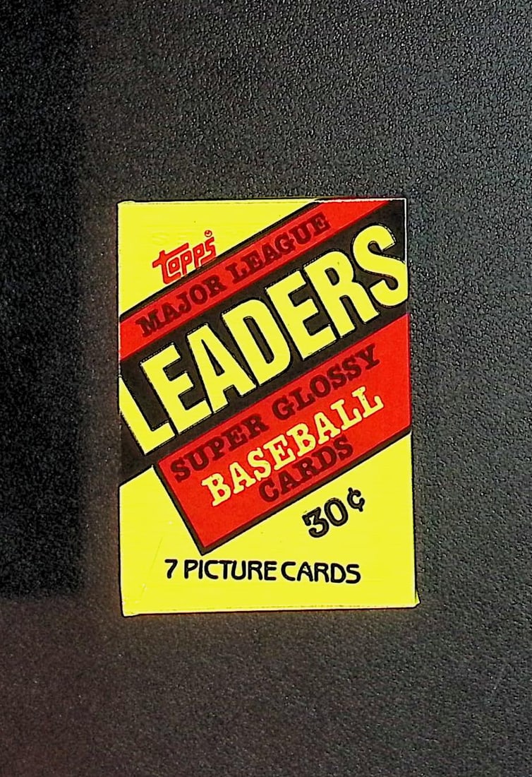 1987 Topps Major League Leaders Super Glossy Vintage Baseball Cards Retail Box Wax Pack Mini Cards (1 of 1)