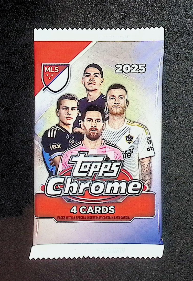 2025 Topps Chrome MLS Soccer Blaster Box Pack: Topps Soccer Chrome, Refractor, X-Fractor, Soccer Rookie UEFA Sports Trading Cards, Silver, SP, SSP, Wave Prizms, Numbered Cards, Soccer sports Cards for Sale Near Me, UEFA Championship & Hall of Fame