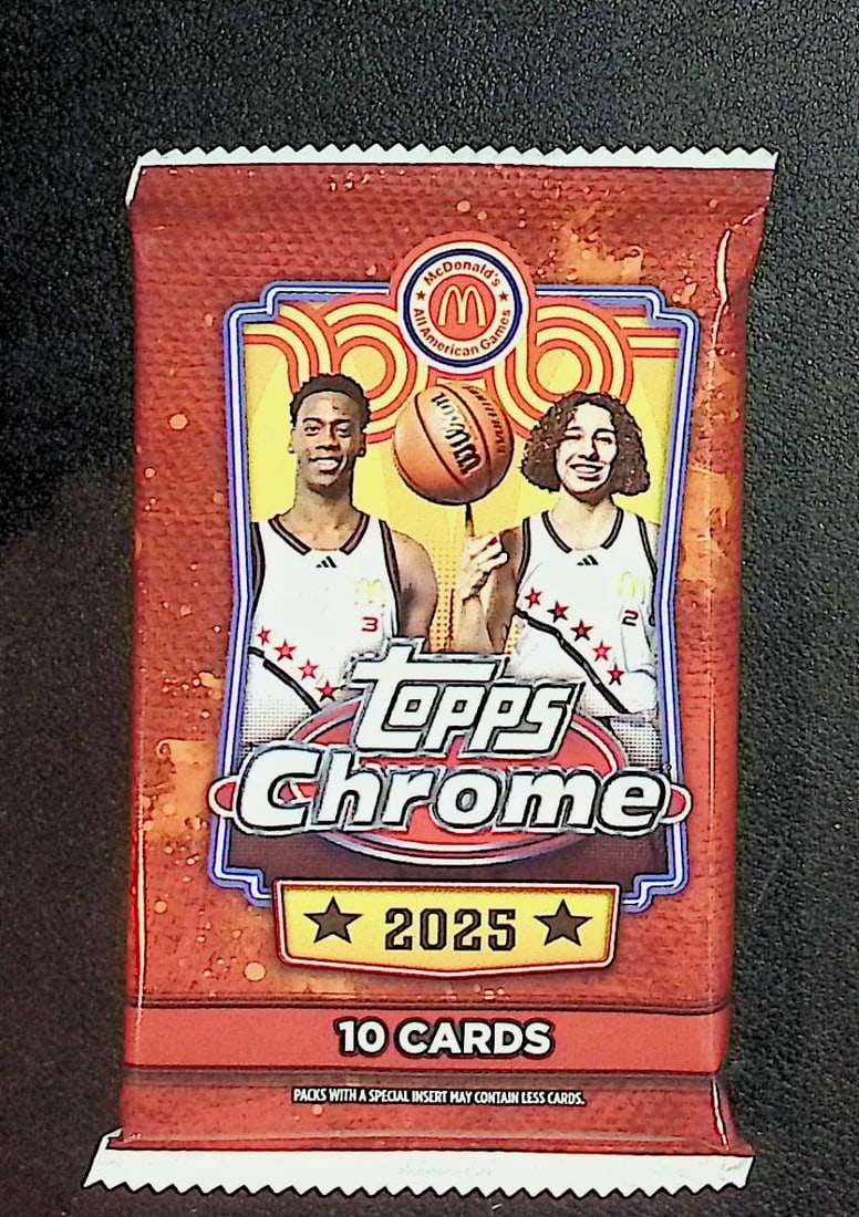2025 Topps Chrome McDonald's All American Basketball Mega Box Packs (1 of 1)