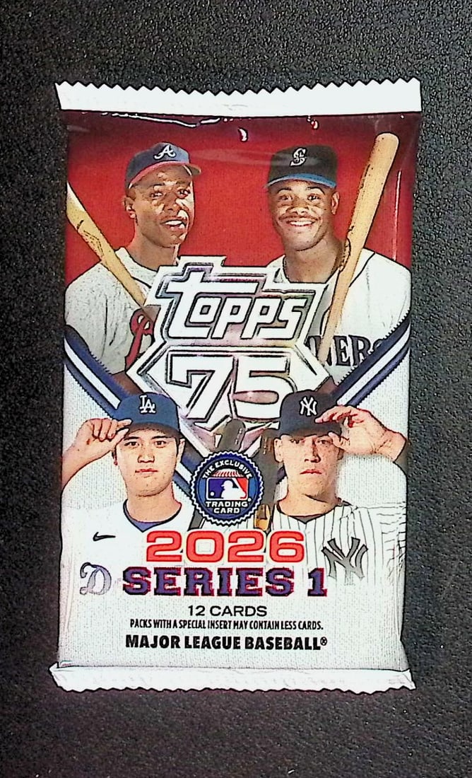 2026 Topps Series 1 Baseball 75th Anniversary BLASTER BOX PACK (1 of 1)