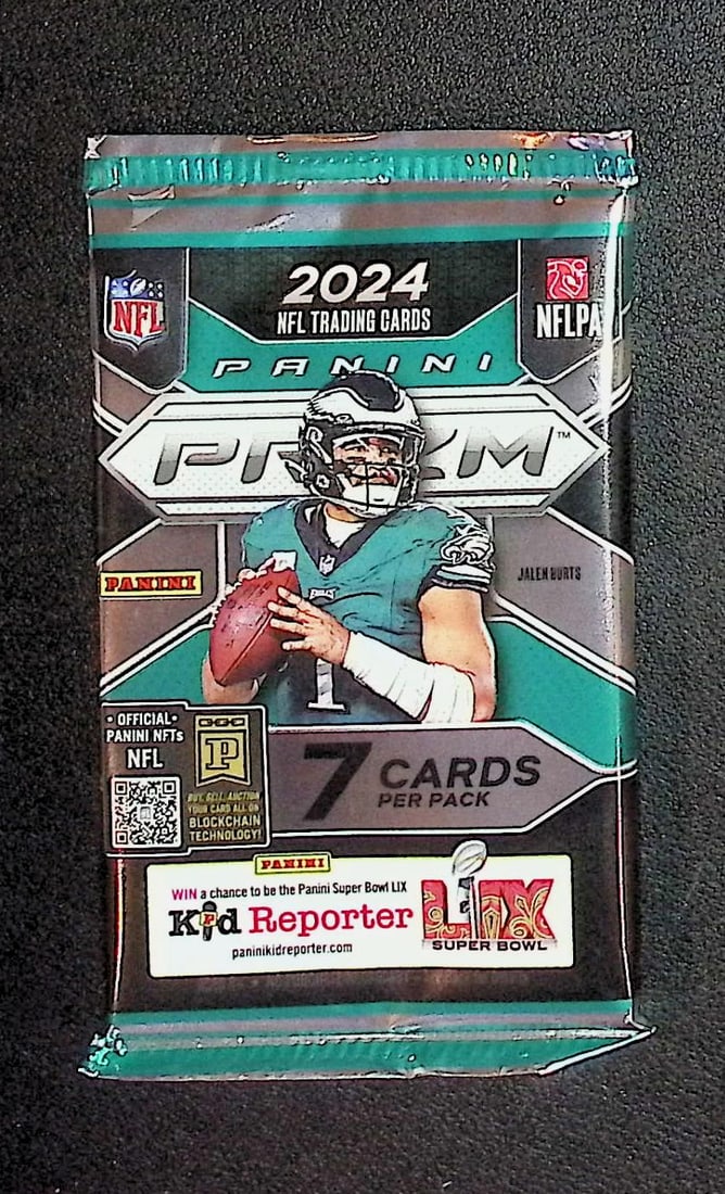 2024 Panini Prizm Football Cards Mega Box Pack Sports Cards Jayden Daniels: Panini Rookie Football NFL Trading & Sports Cards, Rookie Cards in This Set are Jayden Daniels, Bo Nix, Drake Maye, Marvin Harrison, Jr, JJ McCarthy, Football & Sports Cards for Sale Near Me, Silver, 