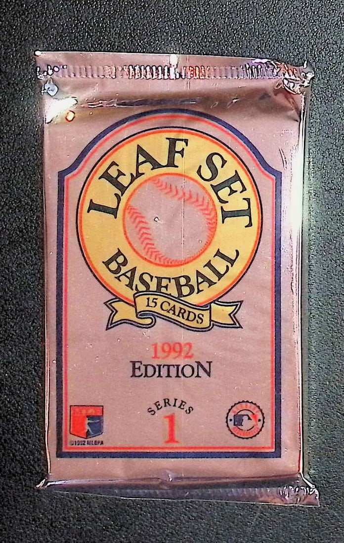 1992 Edition Vintage Leaf Set Series 1 Edition Baseball Retail Box Wax Pack (1 of 1)