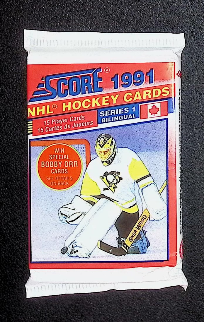 1991 Score Bi-Lingual Series 1 Vintage Hockey Cards Retail Box Pack Sports Cards (1 of 1)