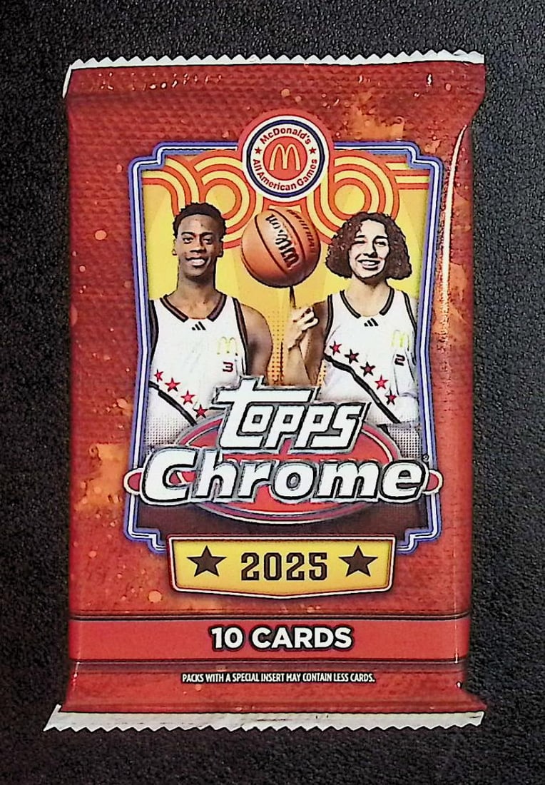 2025 Topps Chrome McDonald's All American Basketball Mega Box Packs (1 of 1)