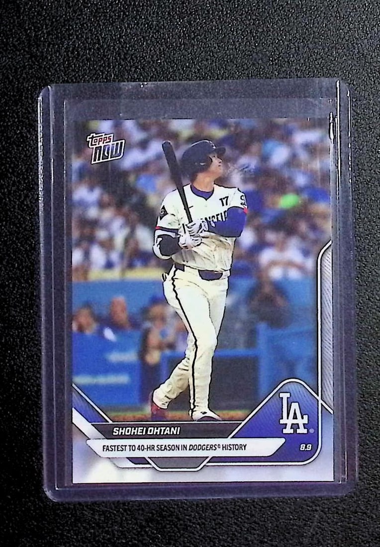 Shohei Ohtani Topps Now Fastest to 40 HR Season 2025 Topps #537: Topps Baseball MLB Trading & Sports Cards, Sports Cards for Sale Near Me, World Series & Hall of Fame Players Memorabilia, Refractors, X-Fractors, Numbered, SP, SSP, Valuable Auction Memorabilia Lots 