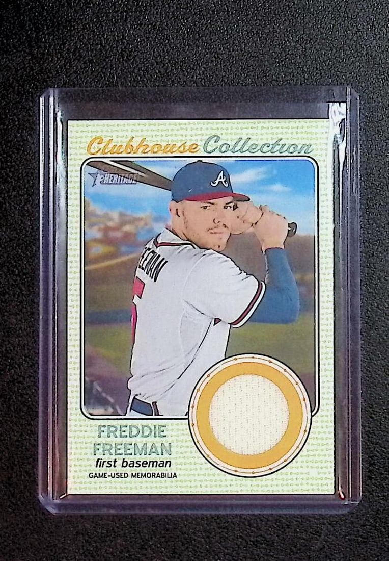 Freddie Feeman Game Relic Clubhouse Collection 2017 Topps Heritage #CCR-FF (1 of 2)