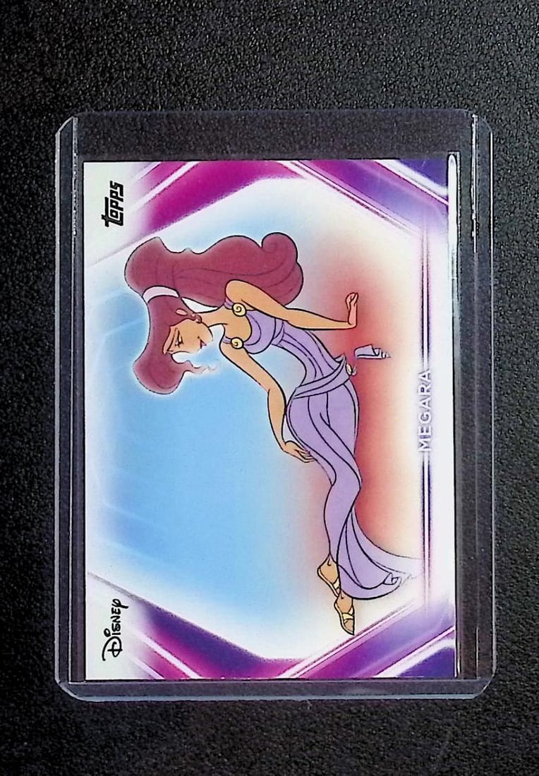 Megara Disney 2026 Topps #133: Disney Topps Trading Cards of Movies & Television Shows, Refractors, Ray Waves, Numbered Rare Cards. Darth Vader, Luke Skywalker, Princess Leia, Mandalorian, Yoda, Grogu, Han Solo, Rebellion, Imperial