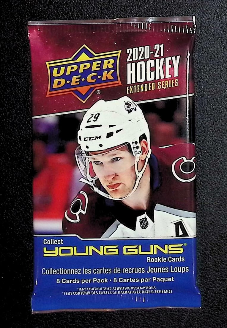 2020-21 Upper Deck Extended Series Hockey Card RETAIL BOX PACK Sports Cards: Upper Deck Hockey NHL Trading & Sports Cards, Sports Cards for Sale Near Me, Connor McDavid, Alex Ovechkin, Sidney Crosby, Nathan McKinnon, Stanley Cup & Hall of Fame Players, Auction Memorabilia Lots