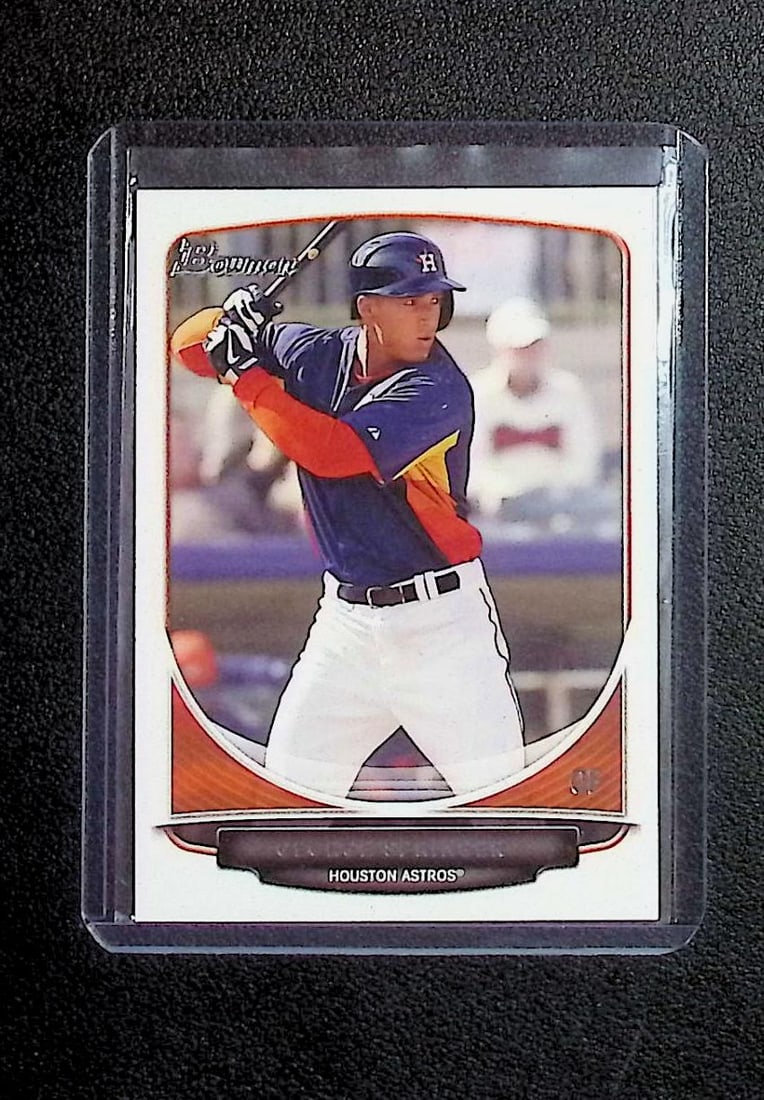 George Springer Prospect Card 2012 Bowman Top Prospect #TP-20: Topps Baseball MLB Trading & Sports Cards, Sports Cards for Sale Near Me, World Series & Hall of Fame Players Memorabilia, Refractors, X-Fractors, Numbered, SP, SSP, Valuable Auction Memorabilia Lots 
