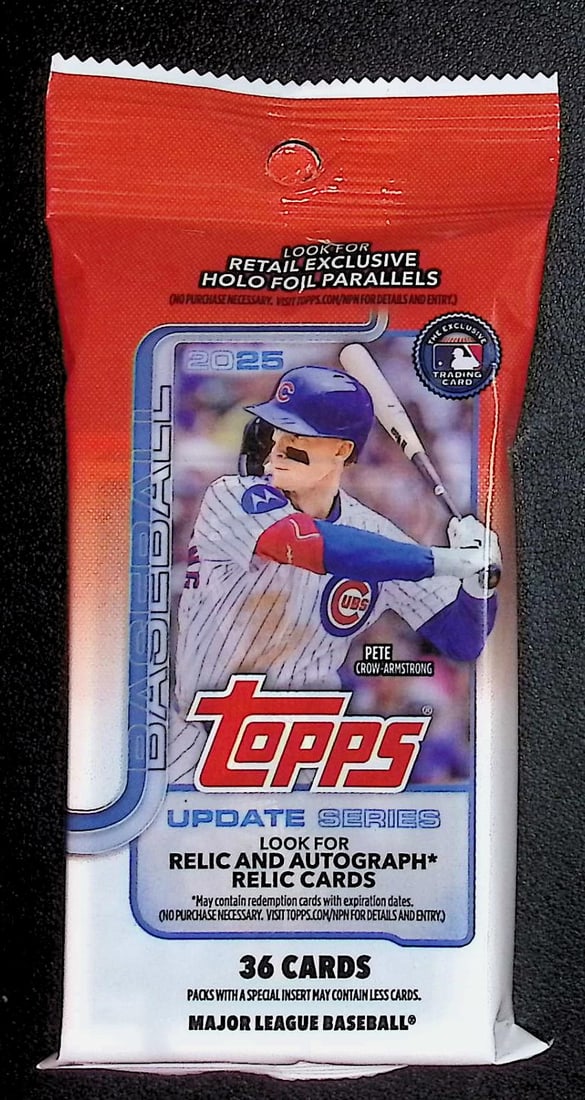 2025 Topps Update Series Baseball Cards HANGER FAT PACK Sports Cards Rookie Cards James Wood: Factory Sealed Topps Baseball MLB Trading & Sports Cards, Rookie Cards in this set are James Wood, Dylan Crews, Speckled, SP, SSP, Variations, Autographs, Chrome, Refractors, 1976 Topps, Sports Cards