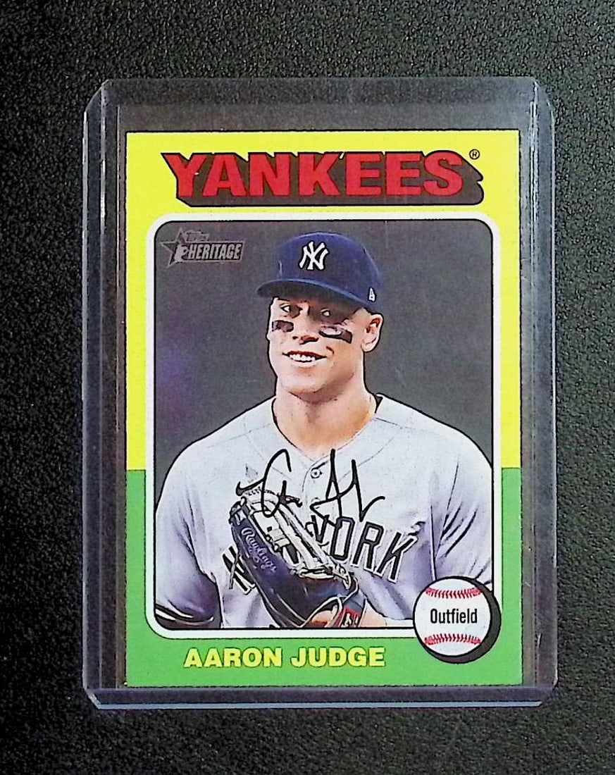 Aaron Judge Heritage 2024 Topps Heritage #112: Topps Baseball MLB Trading & Sports Cards, Sports Cards for Sale Near Me, World Series & Hall of Fame Players Memorabilia, Refractors, X-Fractors, Numbered, SP, SSP, Valuable Auction Memorabilia Lots