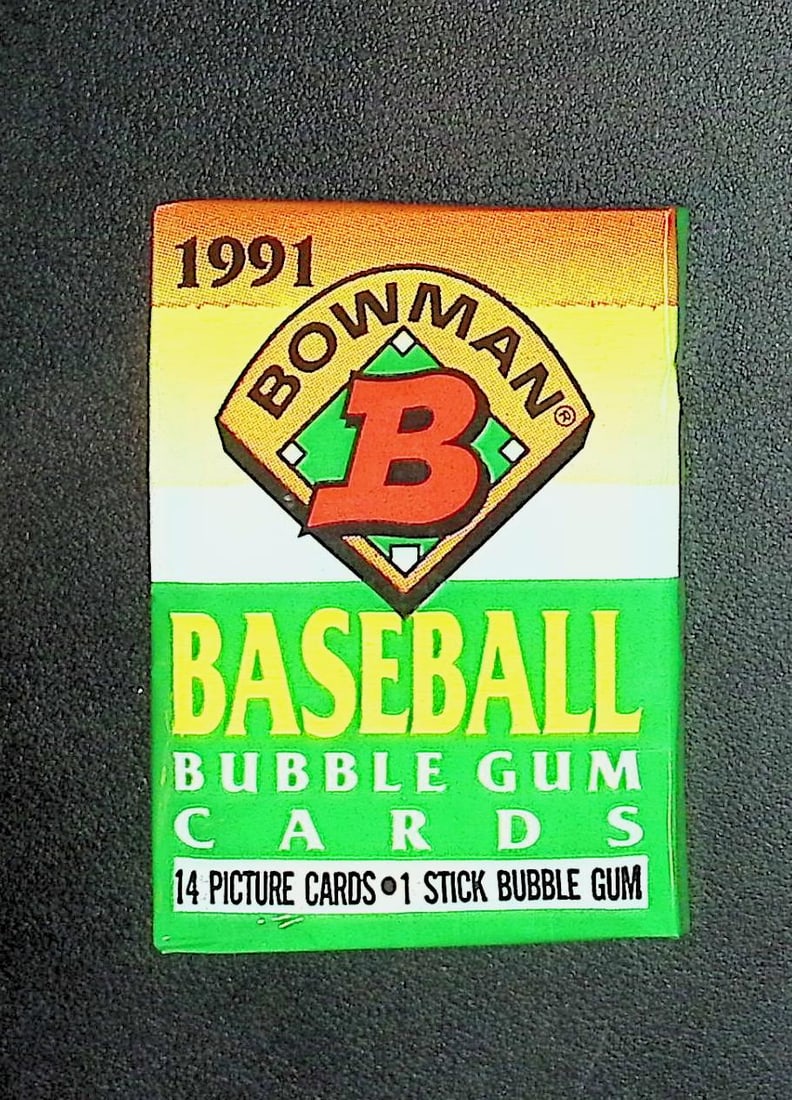 1991 Bowman Vintage Baseball Cards Retail Box Wax Pack Sports Cards MLB Trading Cards (1 of 1)