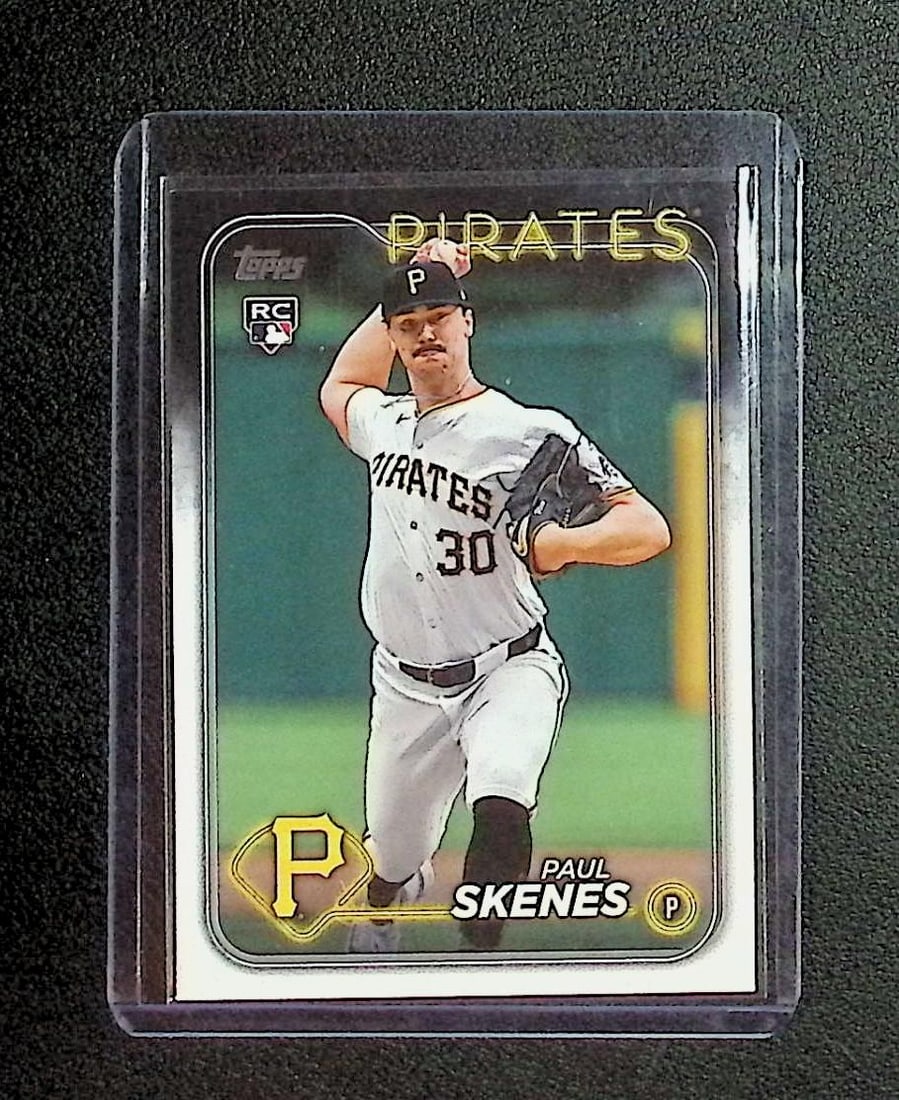 Paul Skenes Rookie Card 2024 Topps Update Series #US100: Topps Baseball MLB Trading & Sports Cards, Sports Cards for Sale Near Me, World Series & Hall of Fame Players Memorabilia, Refractors, X-Fractors, Numbered, SP, SSP, Valuable Auction Memorabilia Lots 
