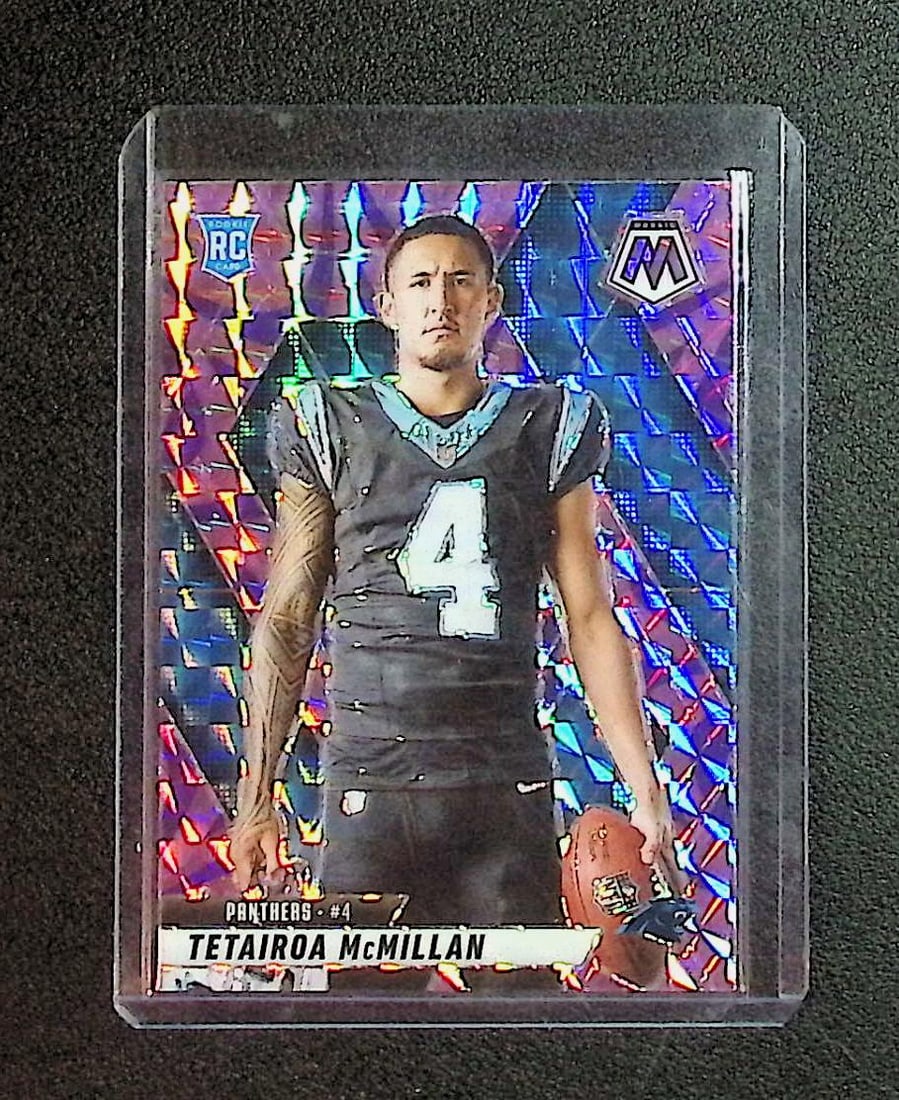 Tetairoa McMillan Rookie Reactive Purple Mosaic Prizm 2025 Panini Mosaic #274 (1 of 2)