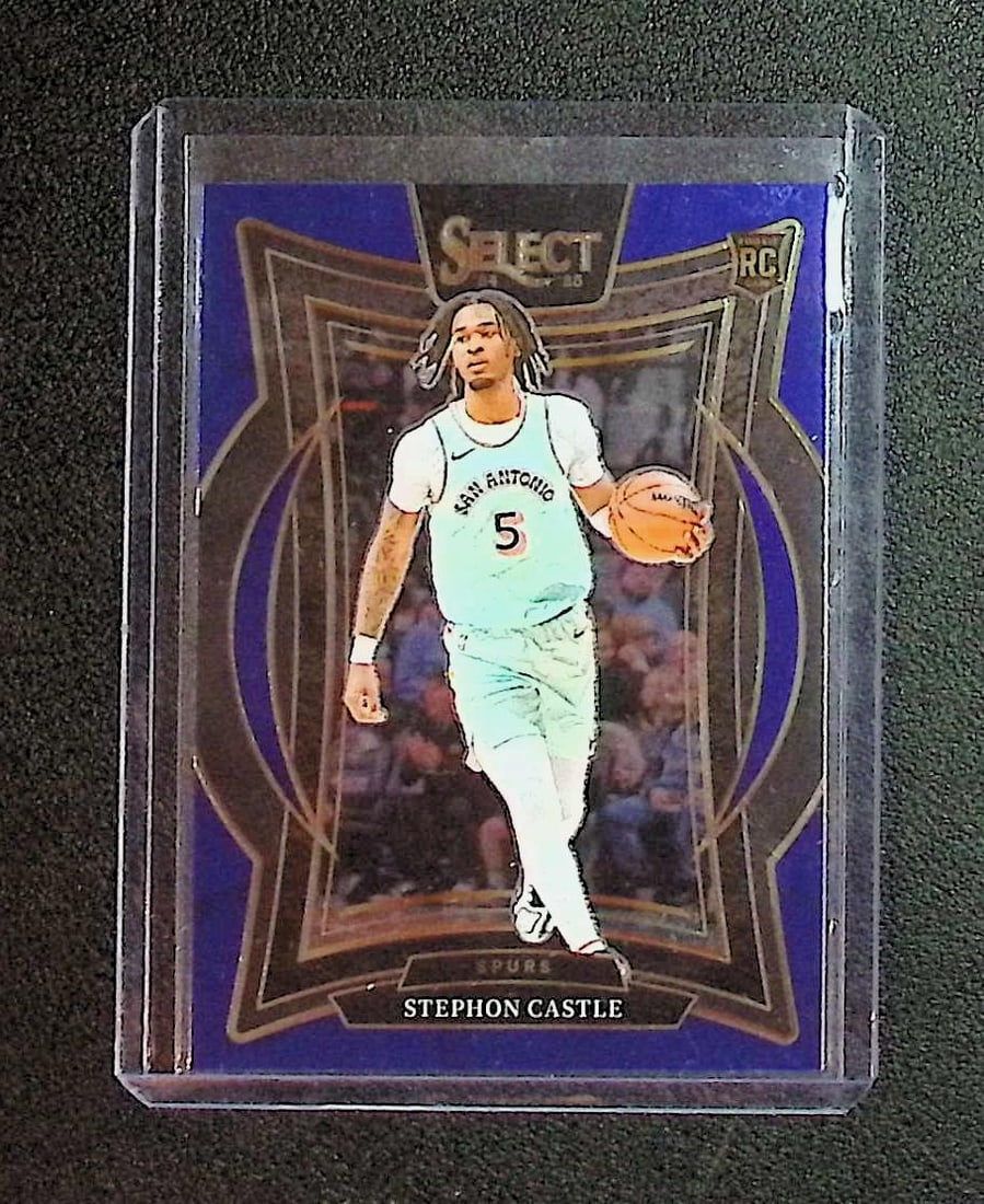 Stephon Castle Rookie Card Blue Select 2025 Panini Select #72 (1 of 2)