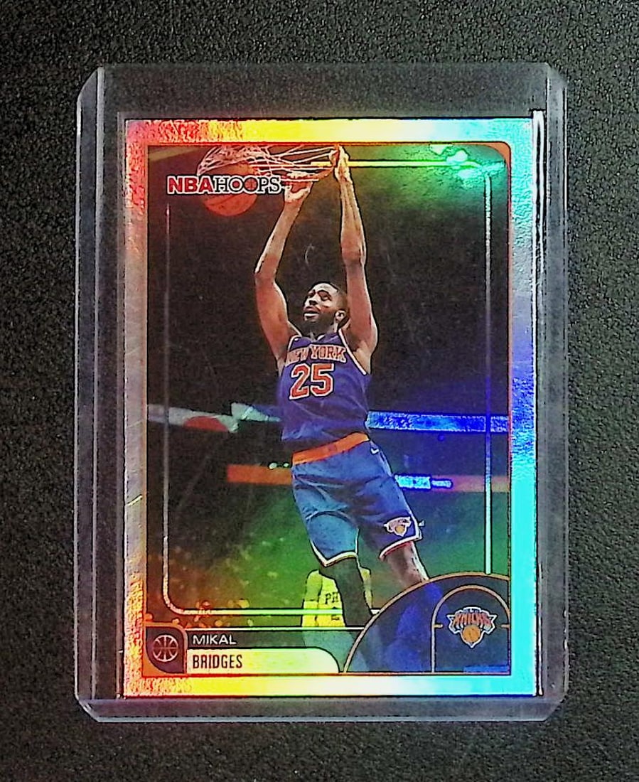 Mikal Bridges Refractor 2026 Topps #100: Topps Basketball NBA Trading & Sports Cards, Sports Cards for Sale Near Me, Chrome, Refractor, SP, SSP, Valuable Auction Memorabilia Lots Sold On Line, NBA Championship & Hall of Fame Player Cards