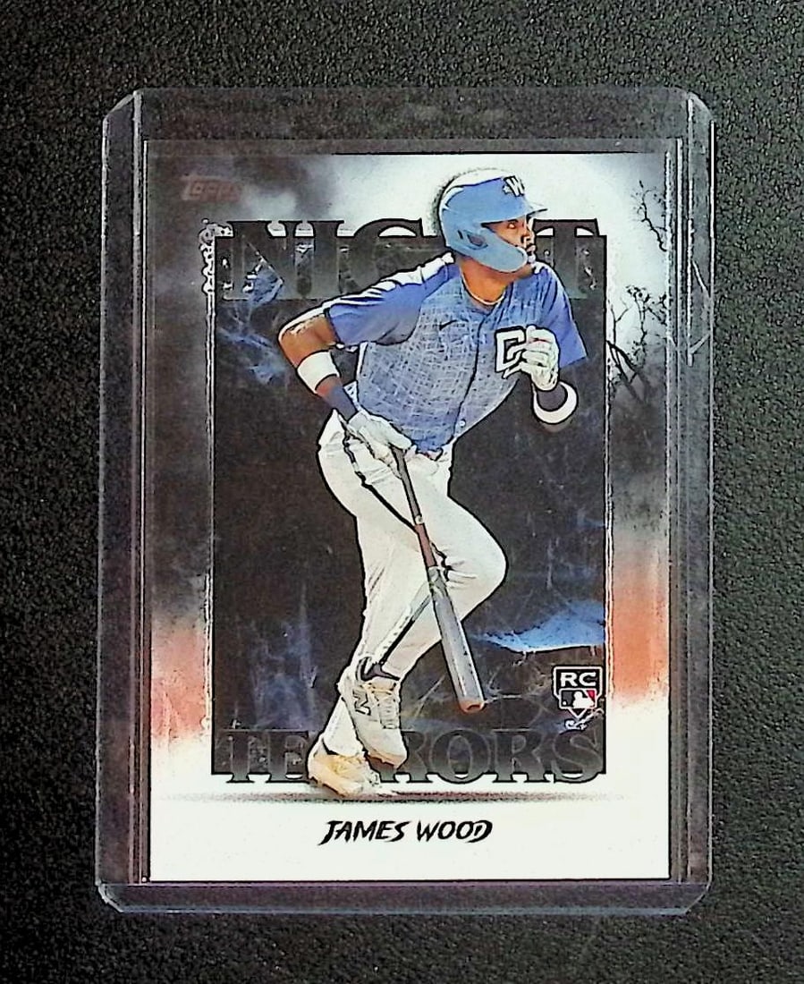 James Wood Rookie Night Terrors 2025 Topps #NT-25: Topps Baseball MLB Trading & Sports Cards, Sports Cards for Sale Near Me, World Series & Hall of Fame Players Memorabilia, Refractors, X-Fractors, Numbered, SP, SSP, Valuable Auction Memorabilia Lots 