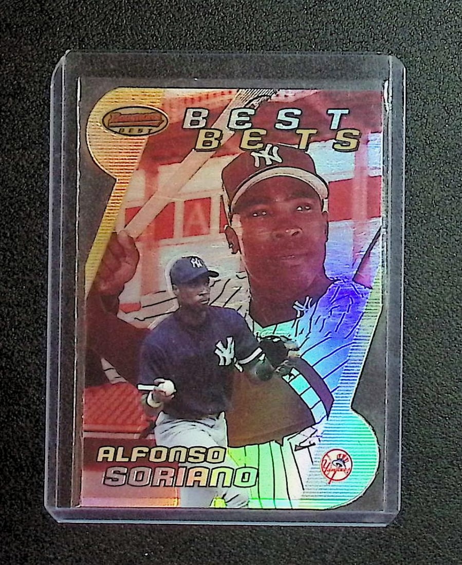 Alfonso Soriano Best Bets Die-Cut Refractor 2000 Bowmans Best #BBB2: Topps Baseball MLB Trading & Sports Cards, Sports Cards for Sale Near Me, World Series & Hall of Fame Players Memorabilia, Refractors, X-Fractors, Numbered, SP, SSP, Valuable Auction Memorabilia Lots 