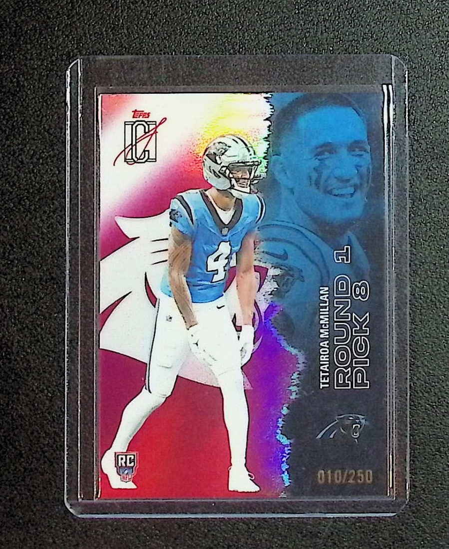 Tetairoa McMillan /250 CHROME Magenta Refractor Rookie Card 2025 Topps Signature Class #230 (1 of 2)