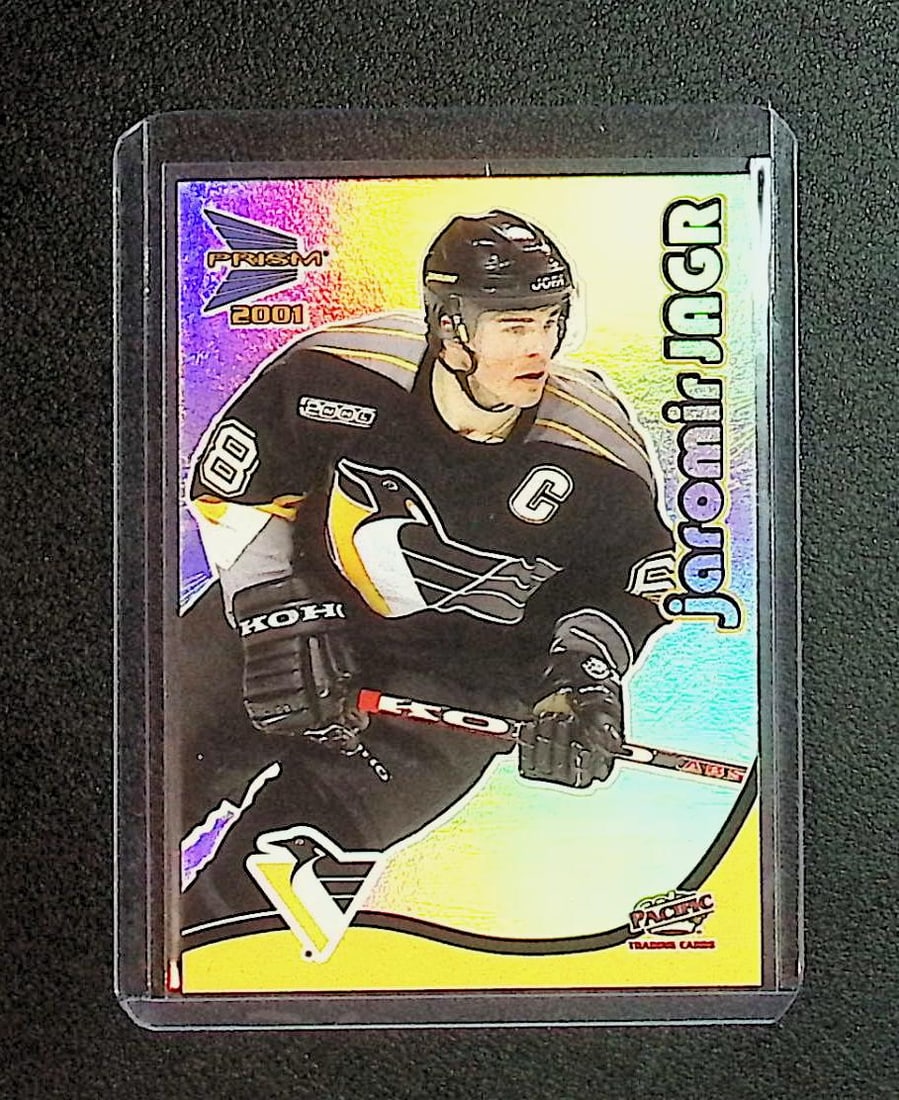 Jaromir Jagr Prizm Refractor 2000 Pacific Prizm #27: Pacific Vintage NHL Hockey Trading & Sports Cards, Old Sports Cards for Sale Near Me, Stanley Cup & Hall of Fame Players, Valuable Auction Memorabilia Lots for Sale On Line