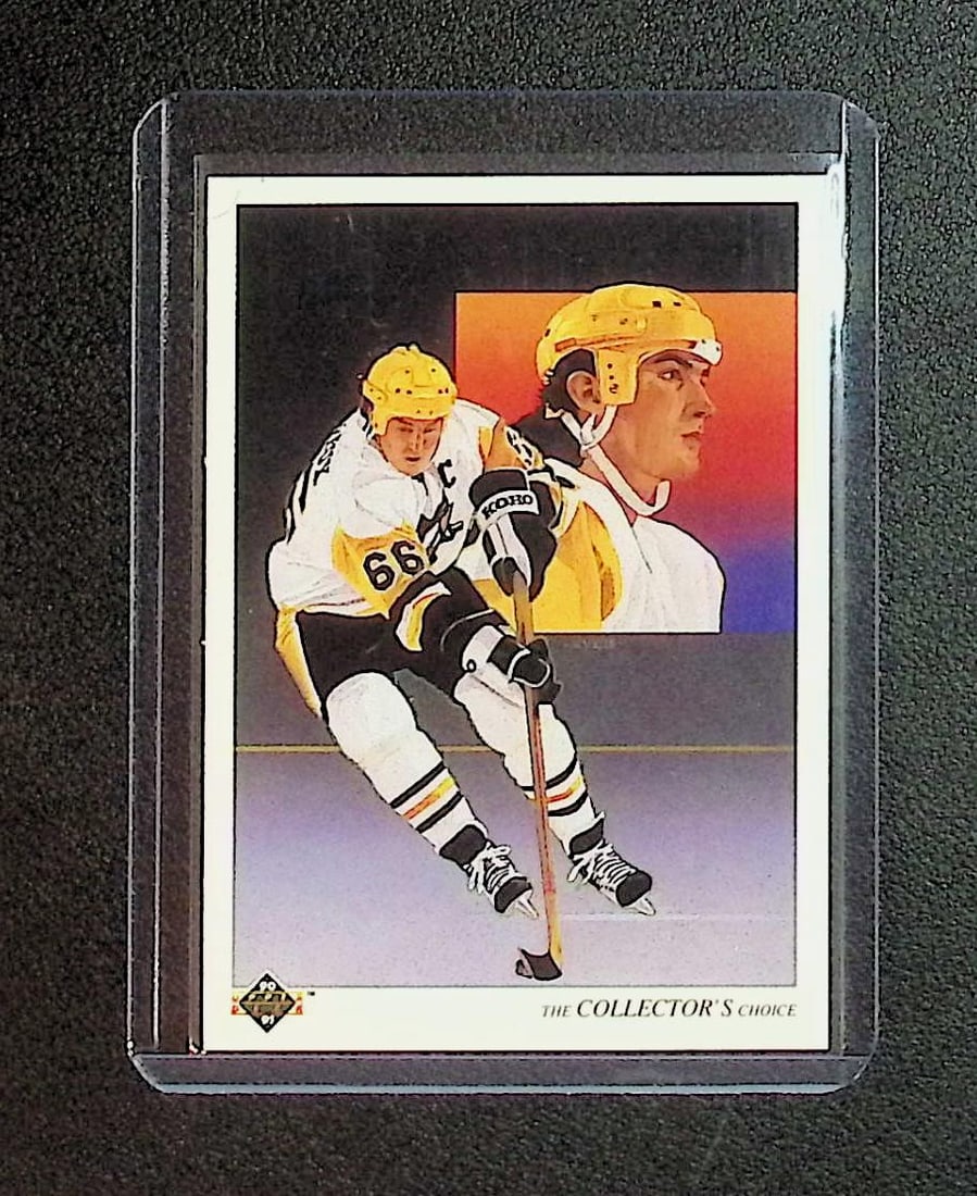 Mario Lemieux The Collectors's Choice 1990 Upper Deck #305: Upper Deck Vintage NHL Hockey Trading & Sports Cards, Old Sports Cards for Sale Near Me, Stanley Cup & Hall of Fame Players, Valuable Auction Memorabilia Lots for Sale On Line