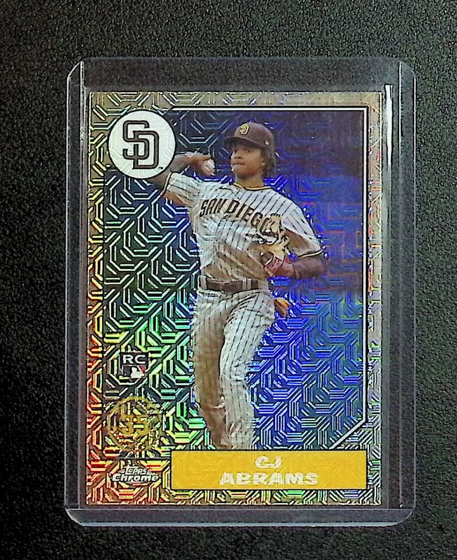 CJ Abrams Rookie Mojo Chrome Refractor 35th Aniversary 2022 Topps Chrome Update Series #T87C-41 (1 of 2)