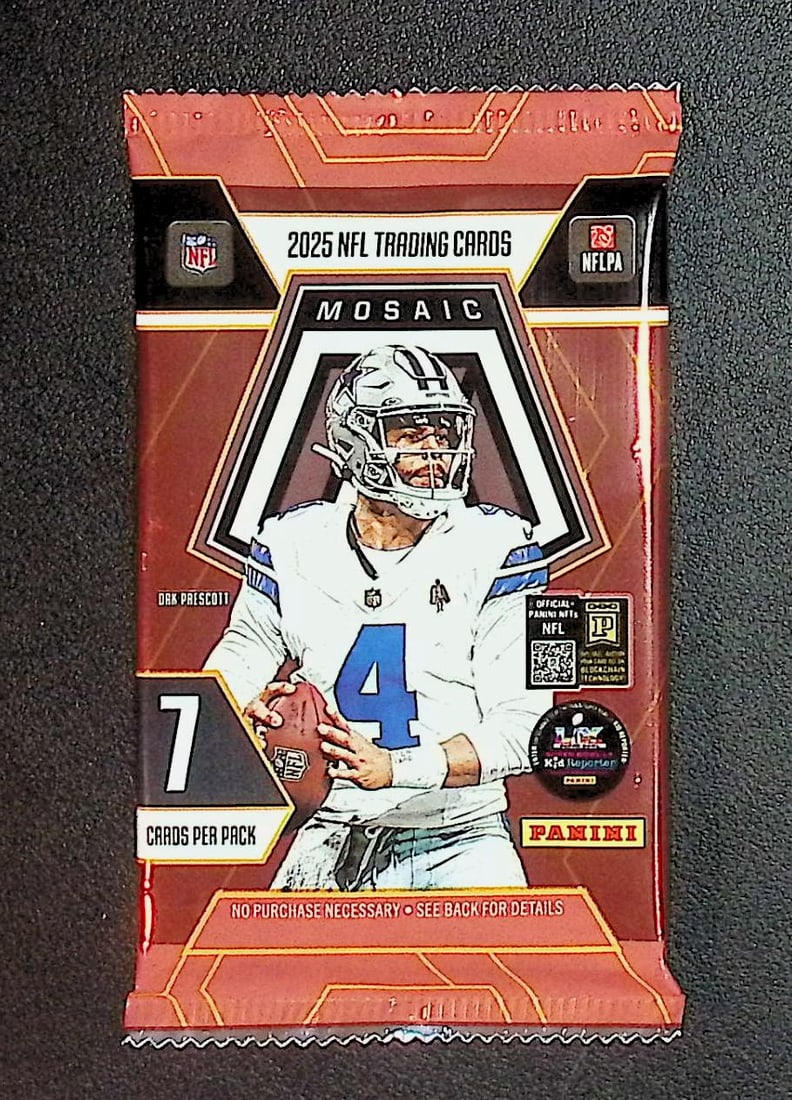2025 Panini Mosaic Football MEGA BOX PACK - Jaxson Dart, Cam Skattebo, Emeka Egbuka, Ashton Jeanty,: Panini Rookie Football NFL Trading & Sports Cards, Rookie Cards in This Set are Jaxson Dart, Cam Ward, Shedeur Sanders, Cam Skattebo, Travis Hunter, Football & Sports Cards for Sale Near Me, Silver, W