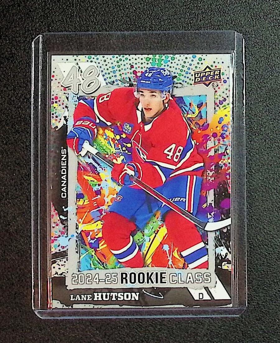 Lane Hutson Rookie Class 2025 Upper Deck #RC-25: Upper Deck NHL Hockey Trading & Sports Cards, Sports Cards for Sale Near Me, Stanley Cup & Hall of Fame Players, Valuable Auction Memorabilia Lots for Sale On Line