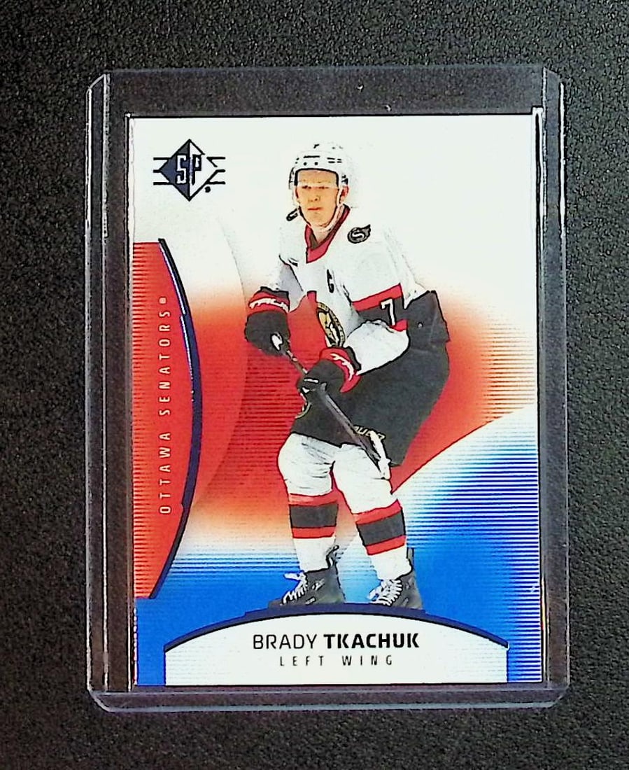 Brady Tkachuk SP Authentic Blue 2026 Upper Deck SP #34: Upper Deck NHL Hockey Trading & Sports Cards, Sports Cards for Sale Near Me, Stanley Cup & Hall of Fame Players, Valuable Auction Memorabilia Lots for Sale On Line