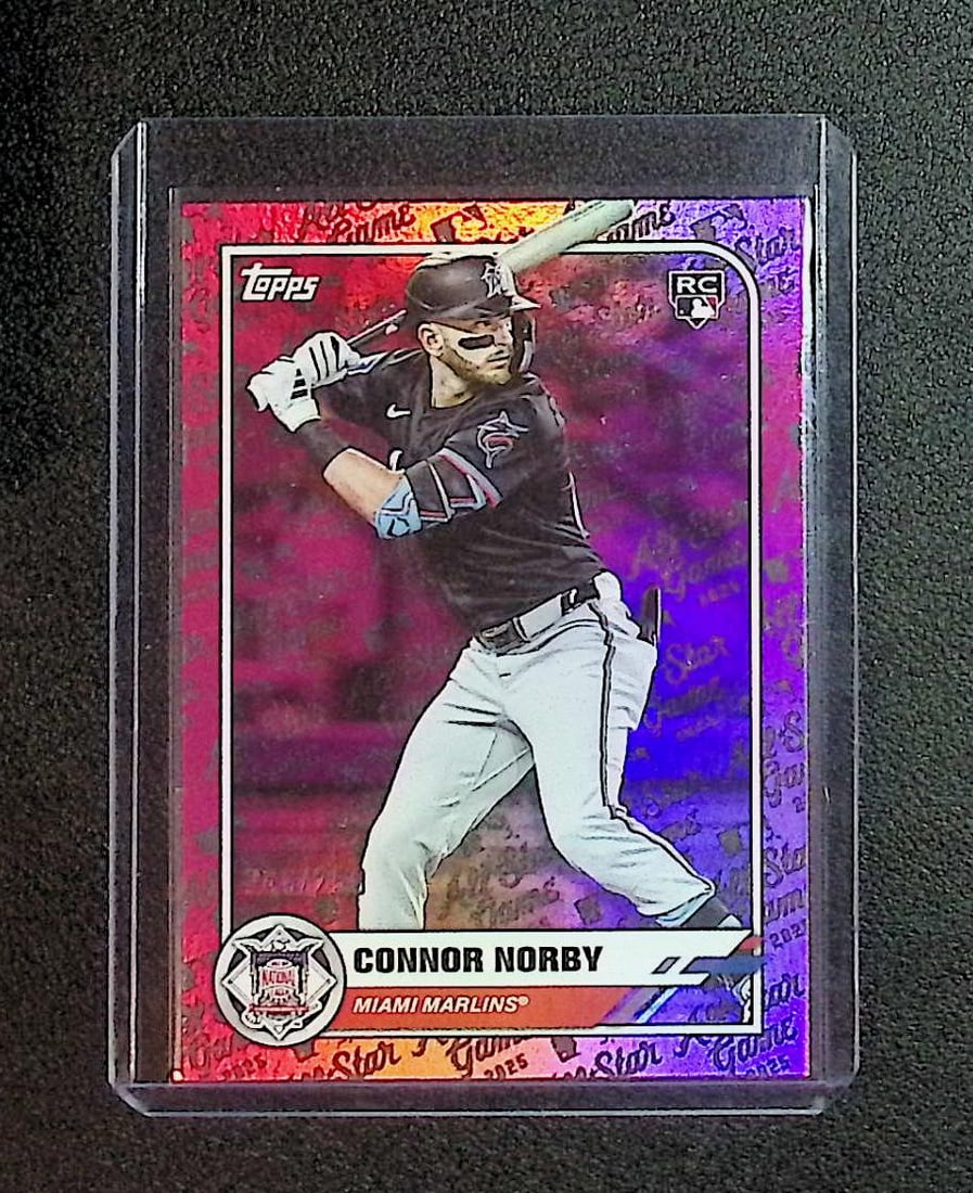 Connor Norby /250 Rookie Card Pink Foilboard All Star Game 2025 Topps All-Star Game #49 (1 of 2)