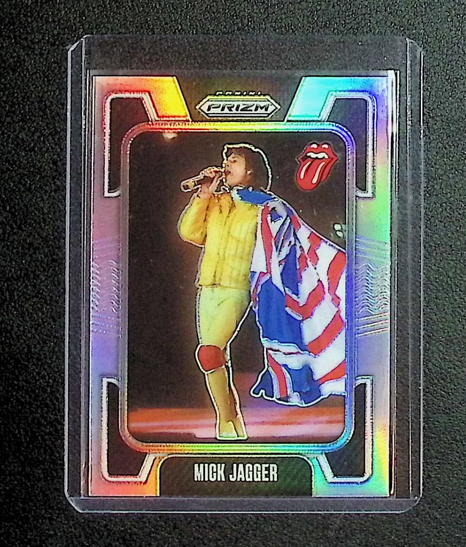 Mick Jagger Rolling Stones Silver Prizm 2025 Panini Prizm #1 (1 of 2)