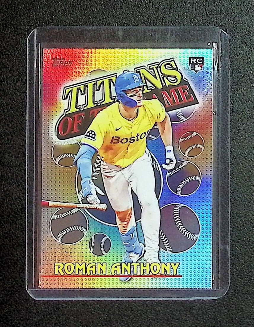 Roman Anthony Rookie Card Titans of The Game Foil Refractor 2026 Topps #TOG-9: Topps Baseball MLB Trading & Sports Cards, Sports Cards for Sale Near Me, World Series & Hall of Fame Players Memorabilia, Refractors, X-Fractors, Numbered, SP, SSP, Valuable Auction Memorabilia Lots 