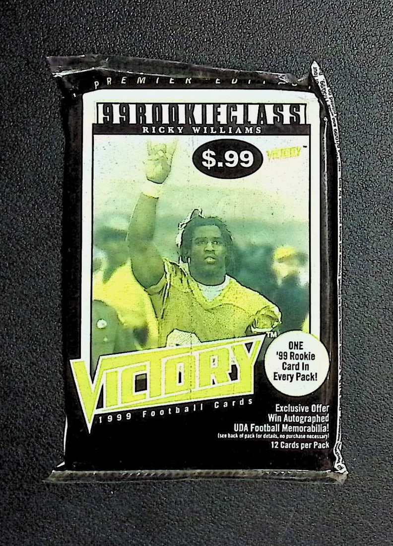 1999 Upper Deck Victory Premier Edition Vintage Football Card Retail Box Pack, NFL Trading Cards (1 of 1)