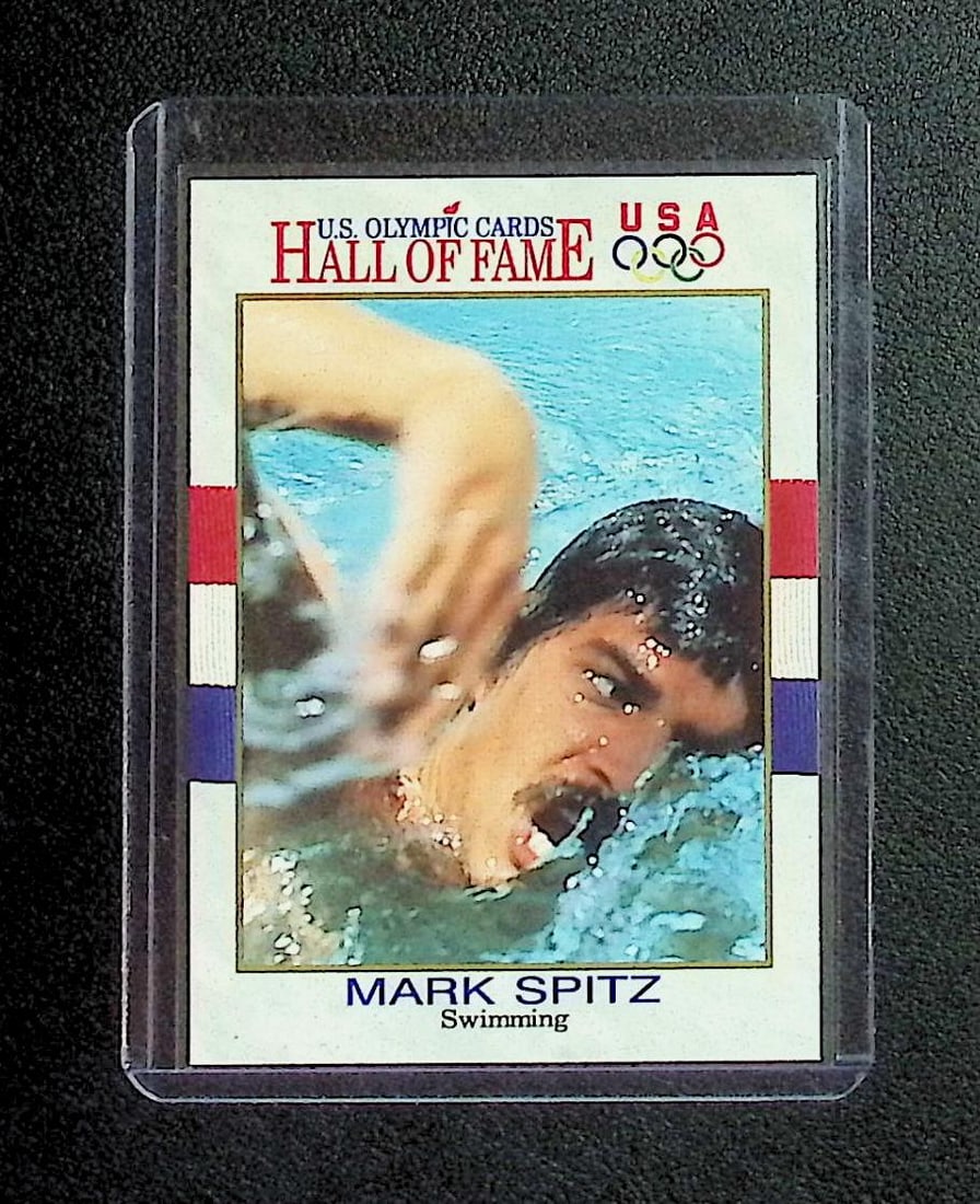 Mark Spitz Hall of Fame 1991 U.S. Olympics #2: Topps Baseball MLB Trading & Sports Cards, Sports Cards for Sale Near Me, World Series & Hall of Fame Players Memorabilia, Refractors, X-Fractors, Numbered, SP, SSP, Valuable Auction Memorabilia Lots