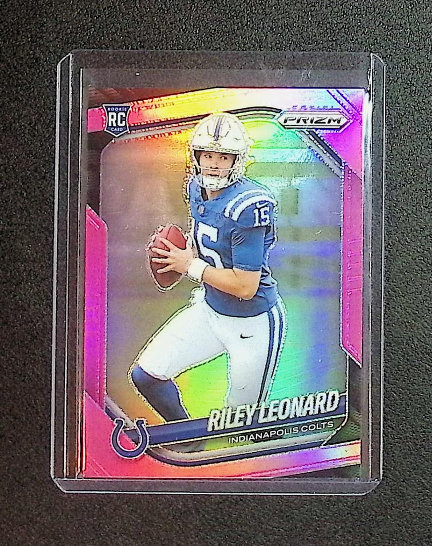 Riley Leonard Rookie Pink Prizm Refractor 2025 Panini Prizm #342 (1 of 2)