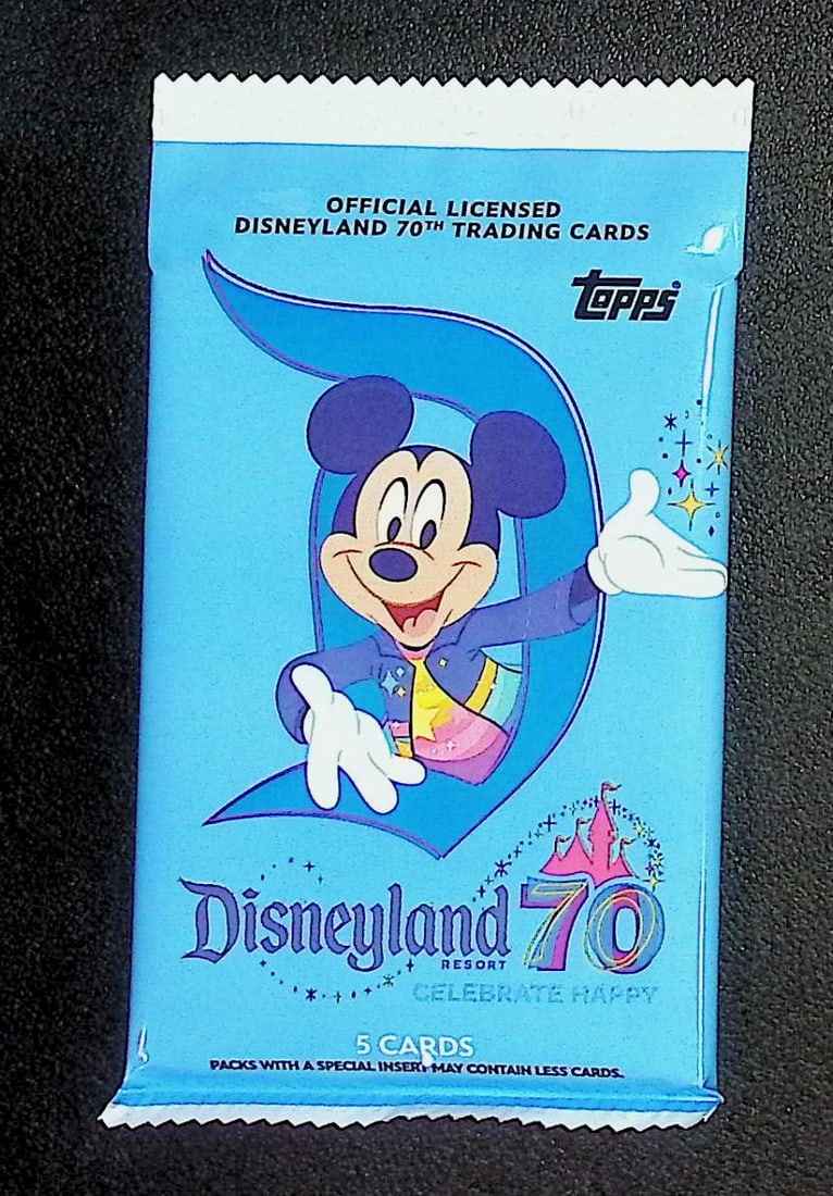 2025 Topps Disneyland Resort 70th Anniversary Blaster Box Pack: Disney Topps Trading Cards of Movies & Television Shows, Refractors, Ray Waves, Numbered Rare Cards. Darth Vader, Luke Skywalker, Princess Leia, Mandalorian, Yoda, Grogu, Han Solo, Rebellion, Imperial