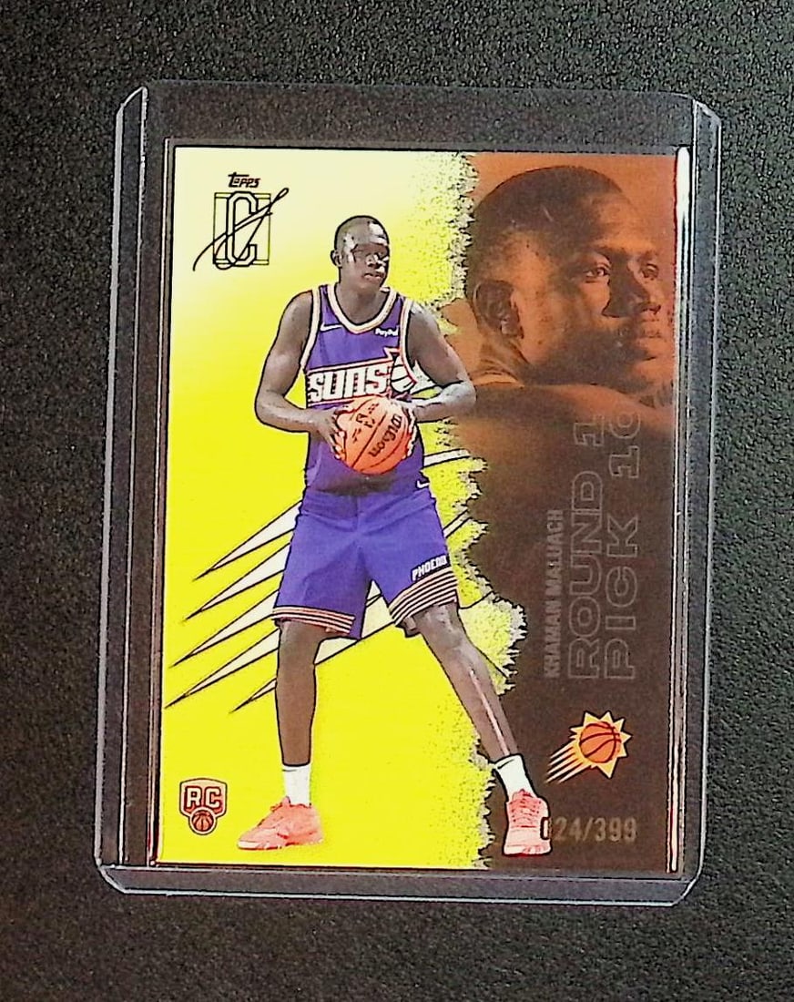Khaman Maluach /399 Rookie Card Yellow 1st Round Pick 2026 Topps #107: Topps Basketball NBA Trading & Sports Cards, Sports Cards for Sale Near Me, Chrome, Refractor, SP, SSP, Valuable Auction Memorabilia Lots Sold On Line, NBA Championship & Hall of Fame Player Cards