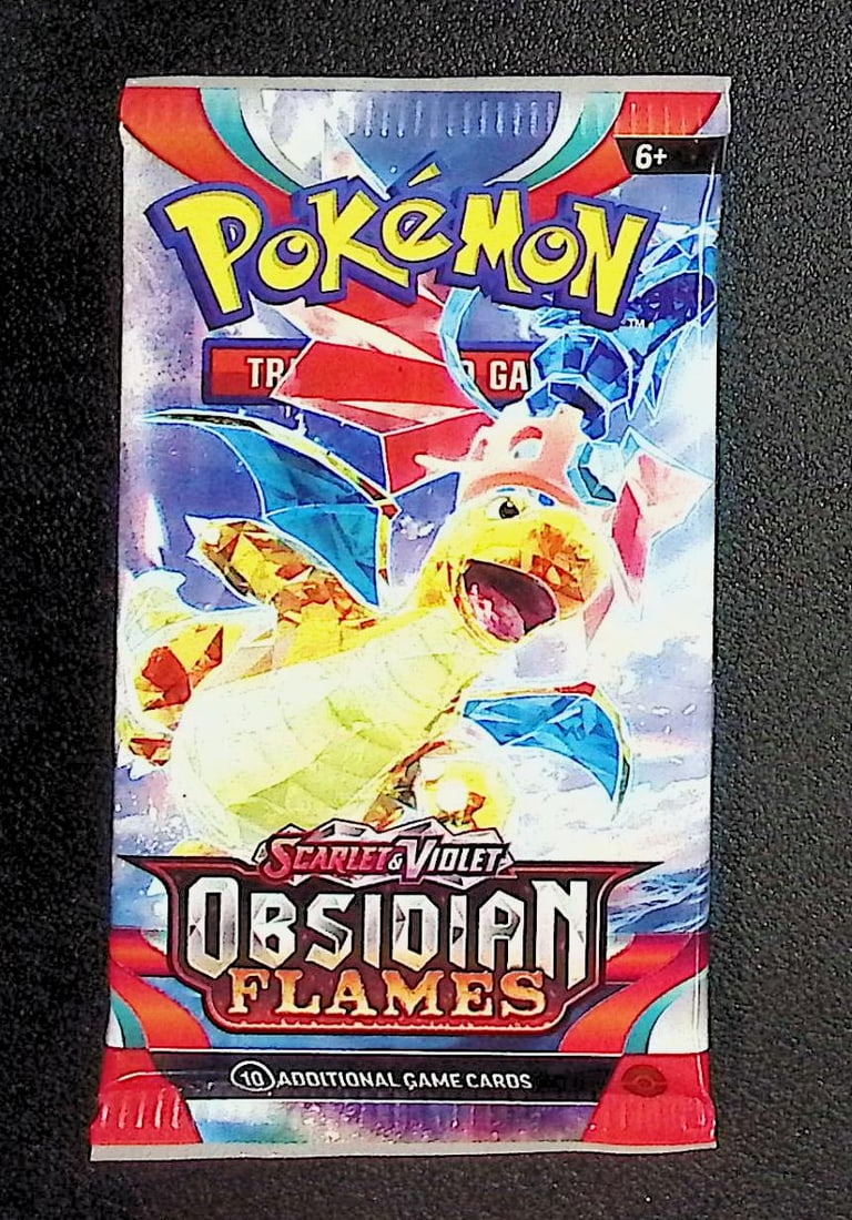 2023 Pokemon Scarlet & Violet Obsidian Flames 10 Card Booster Pack TCG (1 of 1)