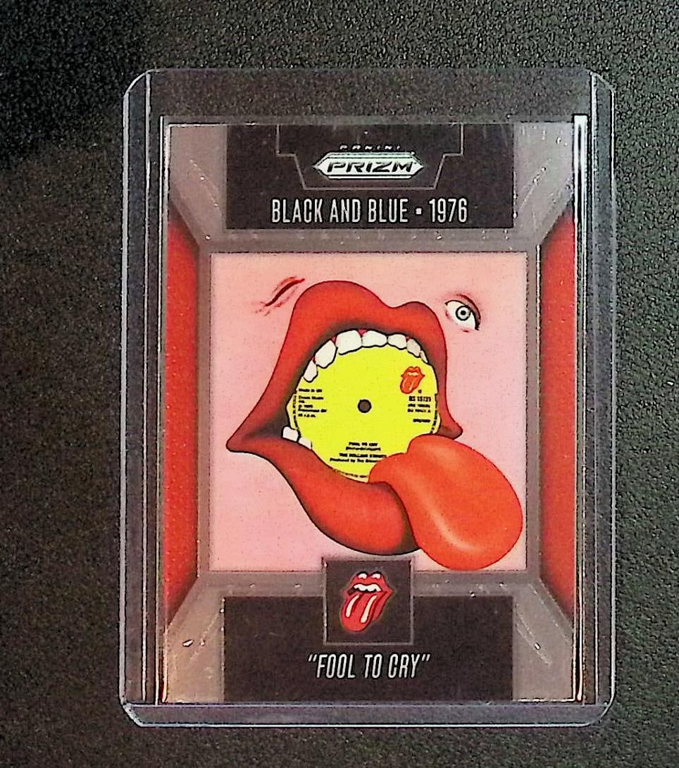 Rolling Stones Black And Blue -1976 "Fool to Cry" 2025 Panini Prizm #21: Rolling Stones Black And Blue -1976 "Fool to Cry" 2025 Panini Prizm #21
